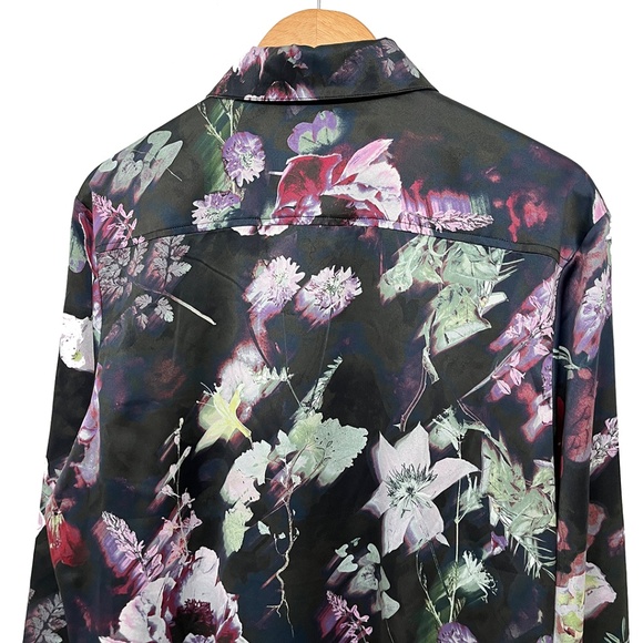 Men’s Garden Floral Button Front Shirt by INC International Concepts Medium - Picture 6 of 12